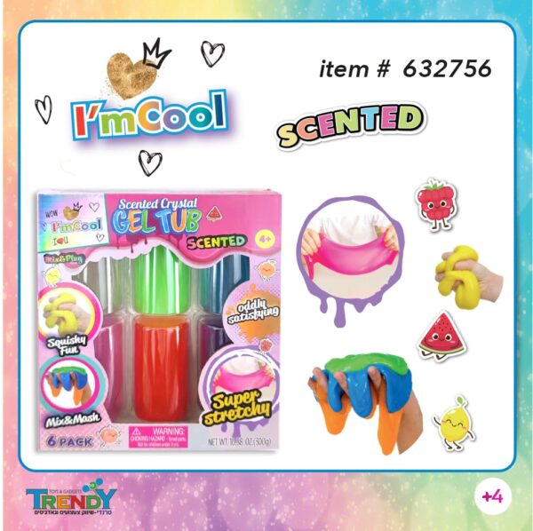 מארז 6 יחידות סליים ג'ל סקווישי ריחני במרקם מושלם - gel tub