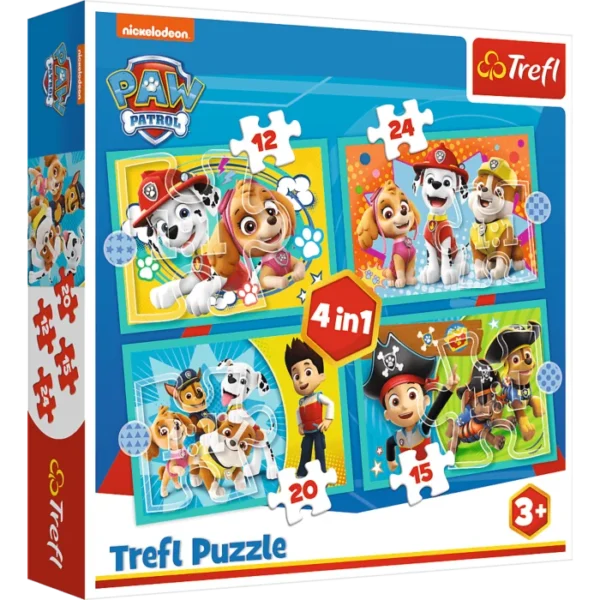 טראפל פאזל - מפרץ ההרפתקאות הצוות 4 ב-1