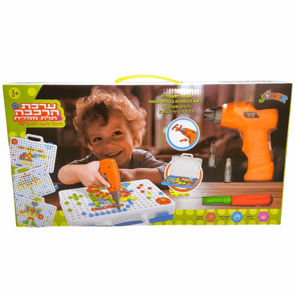 ערכת הרכבה תלת מימד+מברגה