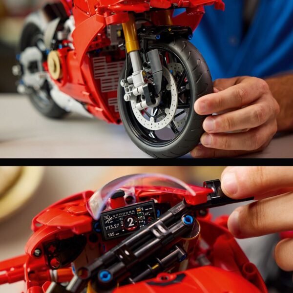 ⁦לגו טכני - אופנוע דוקאטי Panigale V4 S⁩ – תמונה ⁦3⁩